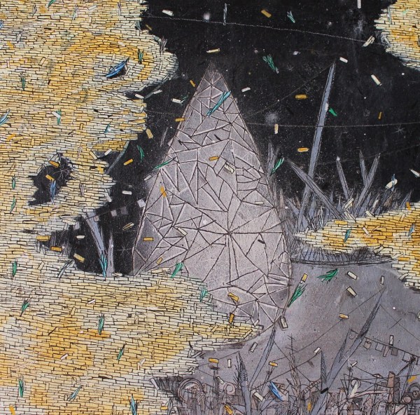 50X50 Crisalide tra i mattoni..nella notte 2013